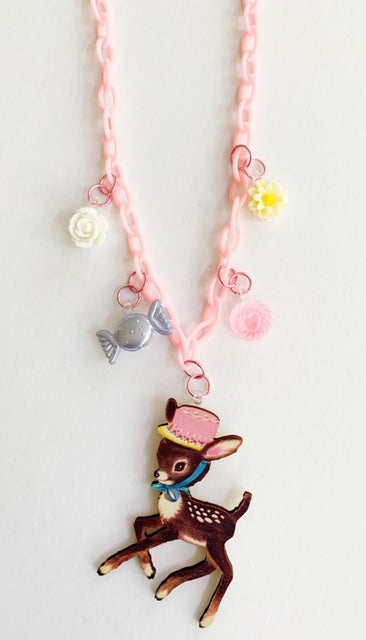 Little Deer Charm Necklace